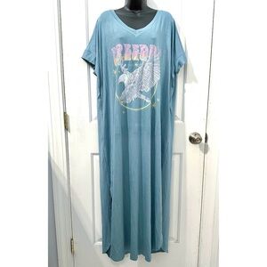 Keep it Gypsy Blue Graphic T-Shirt Maxi dress